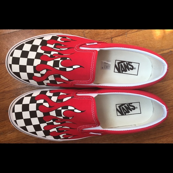 Vans Other - Vans Checker Flame Slip-on
